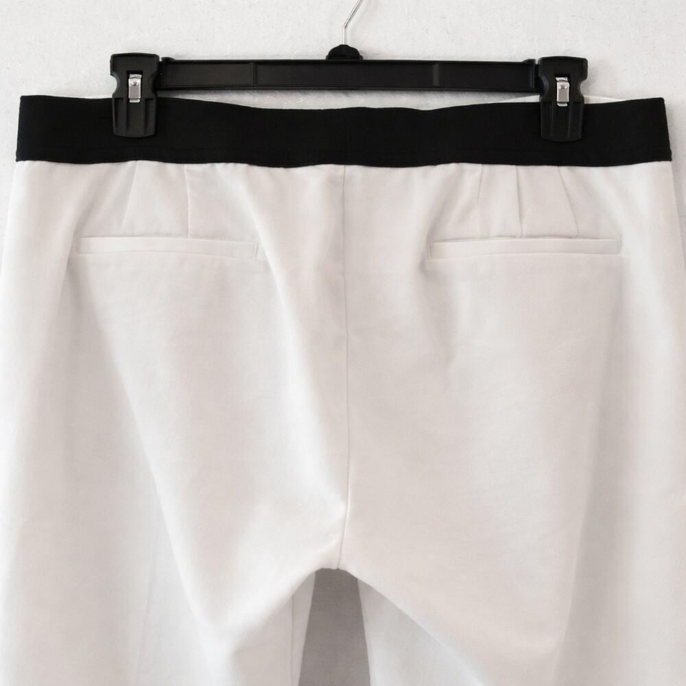 Zara White Ankle Pants Minimalist Capsule Preppy - Picture 5 of 7